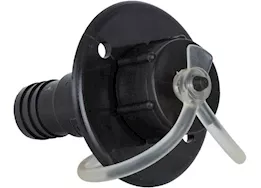 JR Products Exterior evacuation drain port-black