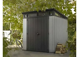 Keter Artisan 7x7 outdoor storage shed - grey