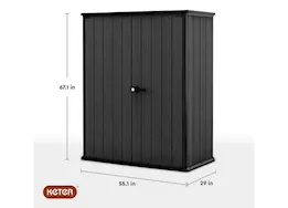 Keter Cortina alto storage shed - graphite