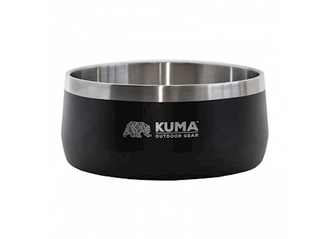 KUMA Outdoor Gear Stainless Steel Dog Bowl – 58 oz., Black