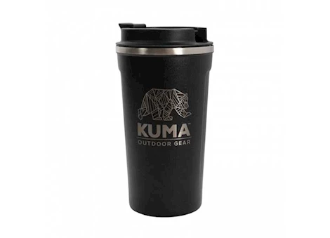 KUMA Outdoor Gear Coffee Tumbler – 17 oz., Black, Vacuum Sealed Double Wall Stainless Steel