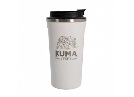 KUMA Outdoor Gear Coffee Tumbler – 17 oz., White, Vacuum Sealed Double Wall Stainless Steel