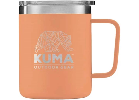 KUMA Outdoor Gear Travel Mug – 12 oz., Flamingo, Vacuum Sealed Double Wall Stainless Steel
