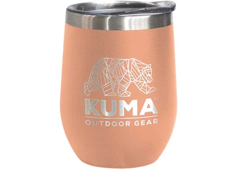 KUMA Outdoor Gear Wine Tumbler – 12 oz., Flamingo, Vacuum Sealed Double Wall Stainless Steel