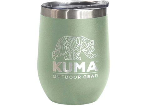 KUMA Outdoor Gear Wine Tumbler – 12 oz., Sage, Vacuum Sealed Double Wall Stainless Steel