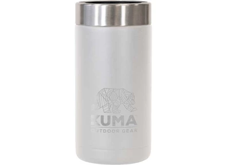KUMA Outdoor Gear Tall Can Coozie for 16 oz. Cans – White, Vacuum Sealed Double Wall Stainless Steel