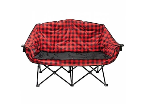 KUMA Outdoor Gear Bear Buddy Double Camping Chair – Red/Black Plaid