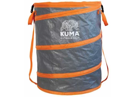 Kuma Outdoor Gear POP UP WASTE BIN- GRAPHITE/ORANGE
