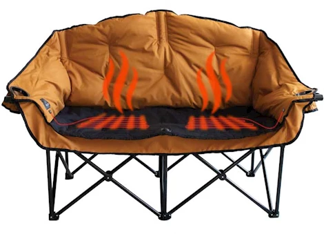KUMA Outdoor Gear Bear Buddy Heated Double Camping Chair – Sierra/Black