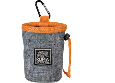 KUMA Outdoor Gear Good Dog Treat Pouch – Heather Grey/Orange