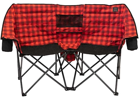 KUMA Outdoor Gear Kozy Bear Double Camping Chair – Red/Black Plaid Main Image