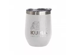 KUMA Outdoor Gear Wine Tumbler – 12 oz., White, Vacuum Sealed Double Wall Stainless Steel