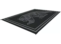 KUMA Outdoor Gear Reversible Outdoor Mat – 12’ x 9’, Bear, Black/Grey