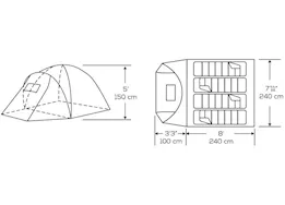 Kuma Outdoor Gear Tekarra 4 tent