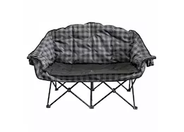 KUMA Outdoor Gear Bear Buddy Double Camping Chair – Grey/Black Plaid