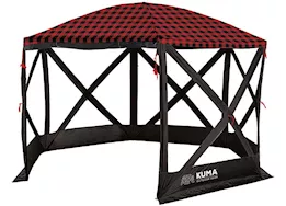 Kuma Outdoor Gear Super bear den deluxe gazebo - red plaid