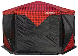 Kuma Outdoor Gear Super bear den deluxe gazebo - red plaid