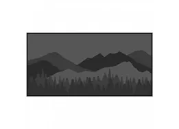 KUMA Outdoor Gear Reversible Outdoor Mat – 18’ x 9’, Mountain Wilderness, Black/Grey