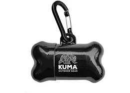 KUMA Outdoor Gear 3 in 1 Dog Leash, Collapsible Bowl, & Waste Bag Dispenser – Lime/Black