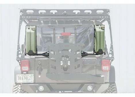 Lod - Jeep/Truck 17-17 WRANGLER JK DESTROYER 5 GALLON JERRY CAN MOUNT / DRIVERS SIDE ONLY BLACK TEXTURE POWDER COATED