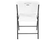 Lifetime classic folding chair (commercial) - white w/gray frame