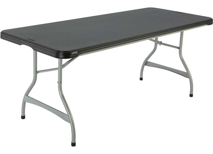 LIFETIME 6-FOOT COMMERCIAL NESTING FOLDING TABLE - BLACK