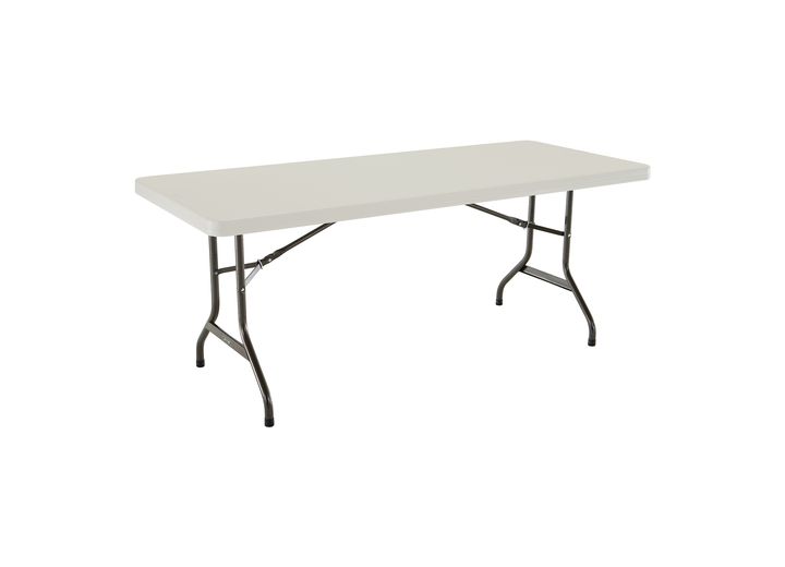 LIFETIME 6-FOOT COMMERCIAL FOLDING TABLE - ALMOND