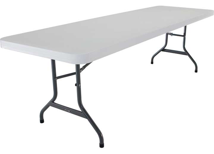 LIFETIME 8-FOOT COMMERCIAL FOLDING TABLE - WHITE GRANITE