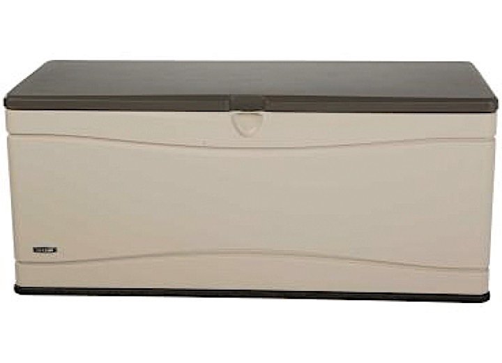 Lifetime Heavy-Duty Outdoor Storage Deck Box - 60"L x 24"W x 26.5"H, Brown/Tan/Black Main Image
