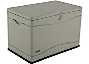 Lifetime Heavy-Duty Outdoor Storage Deck Box - 39"L x 24"W x 26"H, Tan/Black