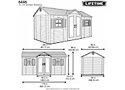 Lifetime Side Entry Garden Building Outdoor Storage Shed - 15 ft. x 8 ft.
