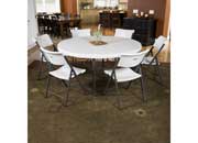 Lifetime Commercial 60-Inch Round Table - Almond