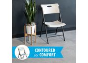 Lifetime Contemporary Commercial Folding Chair - Almond