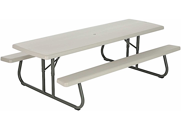 Lifetime 8-Foot Classic Folding Picnic Table – Putty Main Image