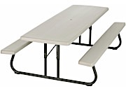 Lifetime 8-Foot Classic Folding Picnic Table – Putty