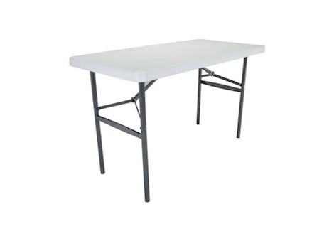 Lifetime 4-Foot Light Commercial Folding Table - White Granite