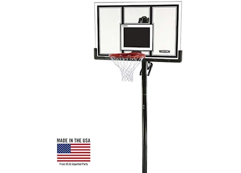 LIFETIME ADJUSTABLE IN-GROUND BASKETBALL HOOP (54-INCH POLYCARBONATE)