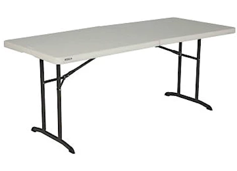 Lifetime 6-Foot Commercial Fold-In-Half Table - Almond