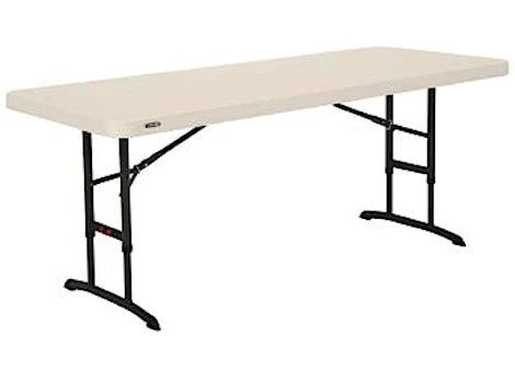 Lifetime 6-Foot Commercial Adjustable Height Table - Almond Main Image