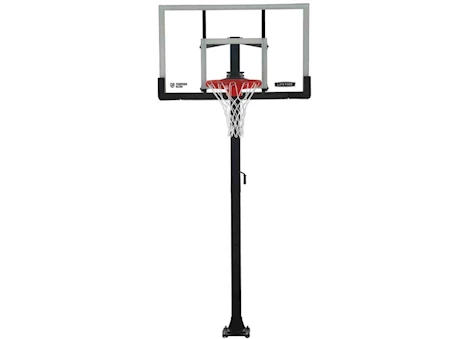 LIFETIME ADJUSTABLE BOLT DOWN BASKETBALL HOOP (60-INCH TEMPERED GLASS)