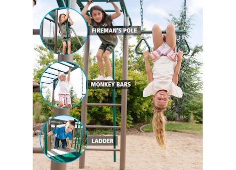 Lifetime Monkey Bar Adventure Swing Set (Earthtone)