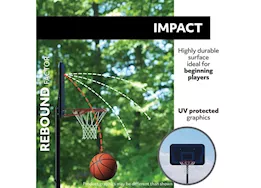 Lifetime adjustable portable basketball hoop (44-in impact)