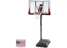 Lifetime adjustable portable basketball hoop (52-inch polycarbonate)