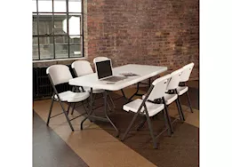 Lifetime 6-foot Commercial Folding Table - White Granite