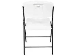 Lifetime classic folding chair (commercial) - white w/gray frame