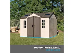 Lifetime 10 ft. x 8 ft. outdoor storage shed (60005)