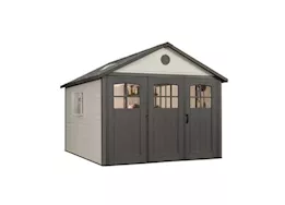 Lifetime Outdoor Storage Shed with Tri-Fold Doors - 11 ft. x 11 ft.
