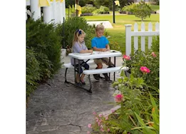 Lifetime childrens rectangle picnic table- almond