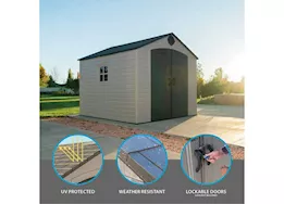 Lifetime 8ft x 10ft outdoor storage shed