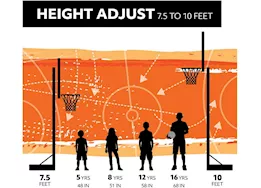 Lifetime adjustable in-ground basketball hoop (52-inch polycarbonate)